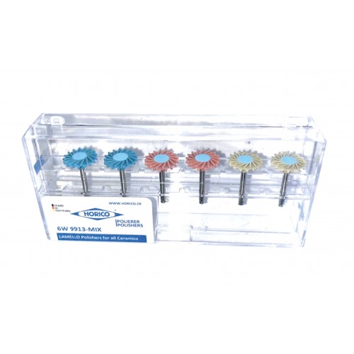 LAMELLO Ceramic - gume de finisat si lustruit ceramica, cu lamele flexibile - kit asortat 6 buc.